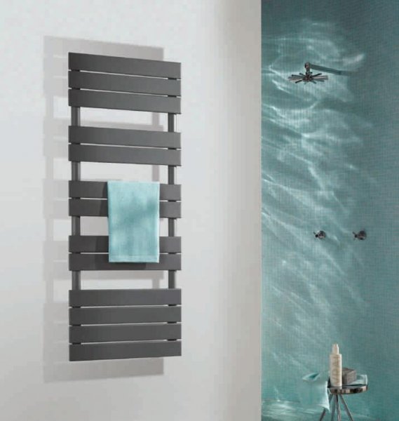 Zehnder Roda Spa Towel Rail 1259 x 500mm - Anthracite