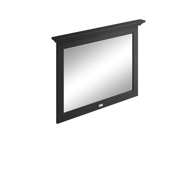 Bayswater 1000mm Matt Black Flat Mirror