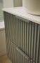 Tavistock Cadence 600mm Wall-Mounted Vanity Unit - Fluted Viridian Green