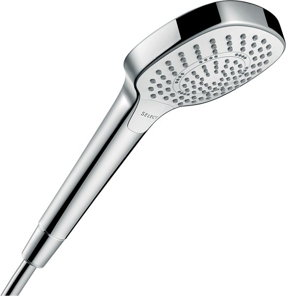 Hansgrohe Croma Select E Hand Shower 110 Multi Ecosmart - White/Chrome