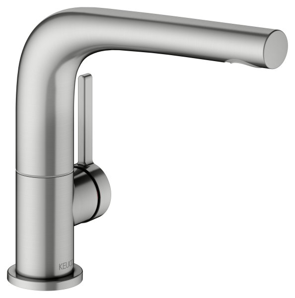 Keuco Edition 400 Single Lever Basin Mixer 150 Movable - Stainless Steel
