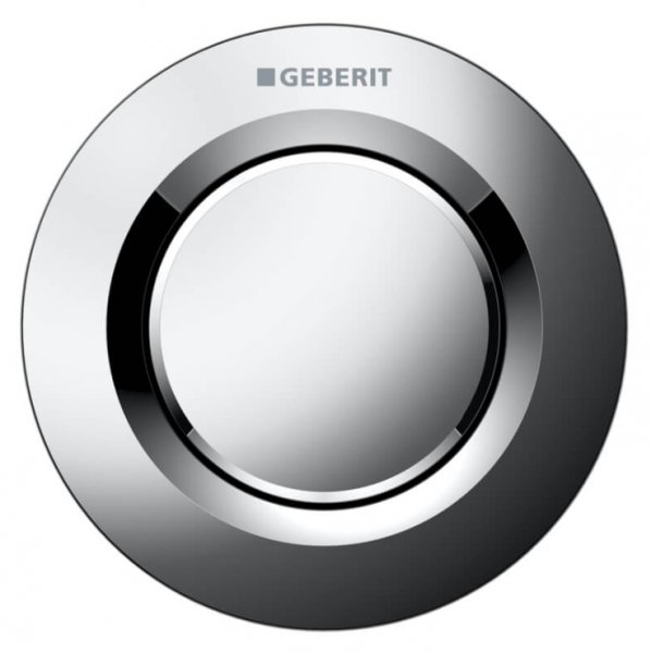 Geberit Type 01 Gloss Chrome Single Flush Button For 8cm Concealed Cisterns