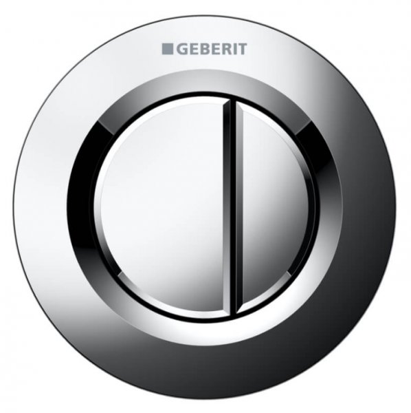 Geberit Type 01 Gloss Chrome Dual Flush Button For 8cm Concealed Cistern
