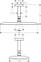 Hansgrohe Raindance E Overhead Shower 360 1jet Ecosmart with Ceiling Connector - Brushed Bronze