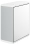 Keuco Collection Moll Paper Towel Dispenser with Left Hand Mirror Door - Chrome/White
