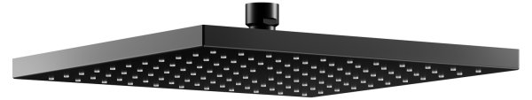 Keuco 250mm Square Shower Head - Matt Black