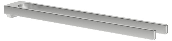 Keuco Collection Moll 450mm 2 Armed Towel Rail - Stainless Steel