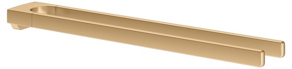 Keuco Collection Moll 450mm 2 Armed Towel Rail - Brushed Brass