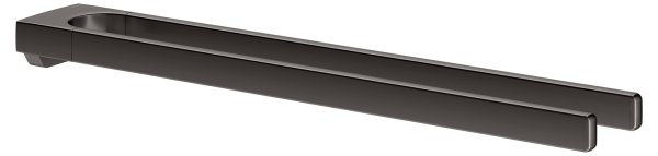 Keuco Collection Moll 450mm 2 Armed Towel Rail - Brushed Titanblack