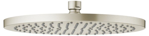 Keuco 250mm Round Shower Head - Brushed Nickel