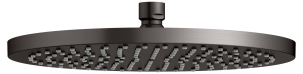 Keuco 250mm Round Shower Head - Brushed Titanblack