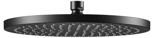 Keuco 250mm Round Shower Head - Matt Black