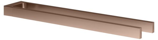 Keuco Edition 11 450mm Double Towel Holder - Brushed Red Gold