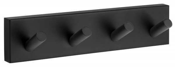 Smedbo House Quadruple Towel Hook - Black