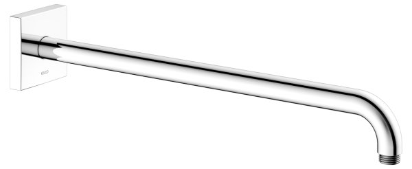 Keuco 450mm Wall-Mounted Shower Arm with Square Rosette Extension - Brushed Bronze