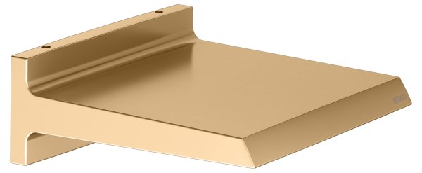 Keuco Waterfall Shower with Wall Union - Brushed Brass