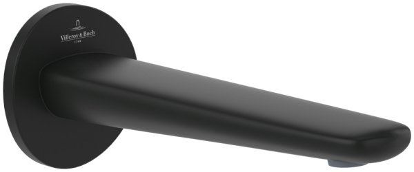 Villeroy & Boch Antao Wall-Mounted Bath Spout - Matt Black