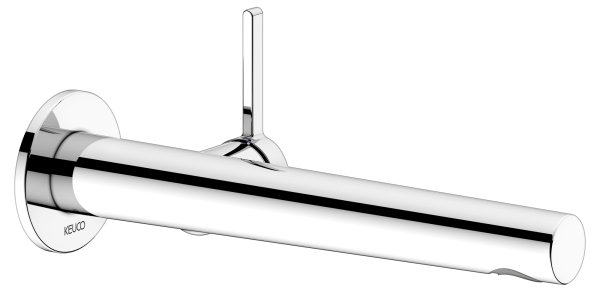 Keuco Edition 400 Single Lever Mixer Wall Mounted Extension 243mm - Chrome