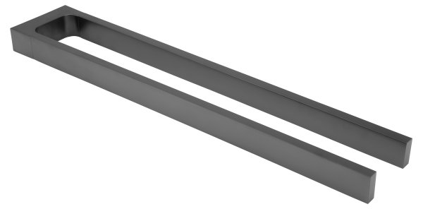 Keuco Edition 11 450mm Double Towel Holder - Brushed Black / Chrome