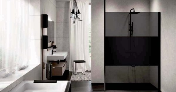 Novellini Kuadra H Fum 800mm Wetroom Shower Panel