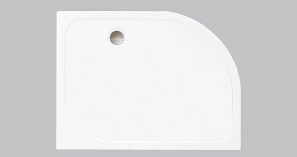 Merlyn MStone Offset Quadrant Tray 1200 x 900mm with Waste