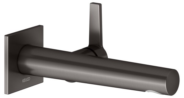 Keuco Edition 11 Single Lever Mixer for Wall Mounting Extension 197mm - Brushed Titanblack