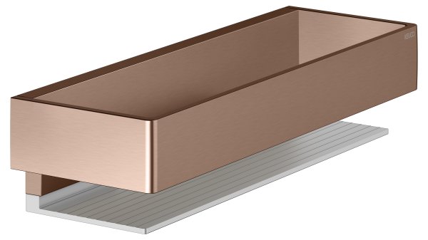 Keuco Edition 11 Shower Basket - Brushed Red Gold