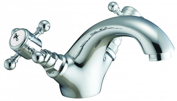 Harrogate Chrome Mono Basin Mixer with Push Waste