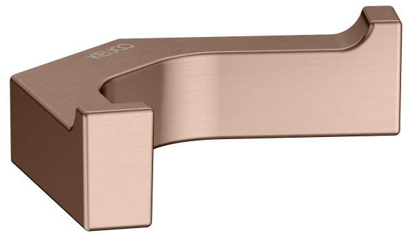 Keuco Edition 11 Double Robe Hook - Brushed Red Gold