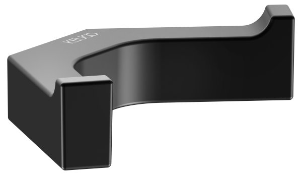 Keuco Edition 11 Double Robe Hook - Matt Black
