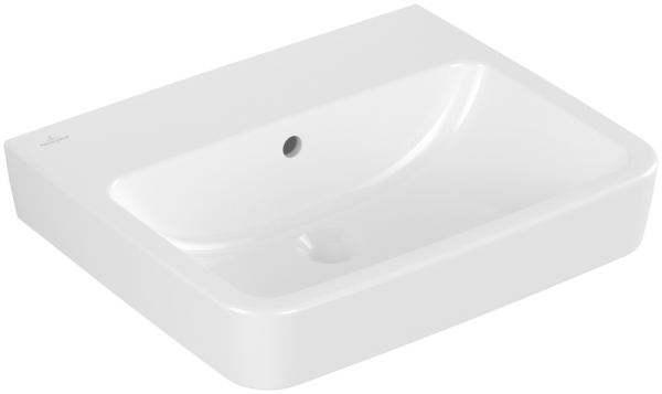 Villeroy & Boch O.Novo 550 x 460mm 0 Taphole Basin with Overflow - White Alpin