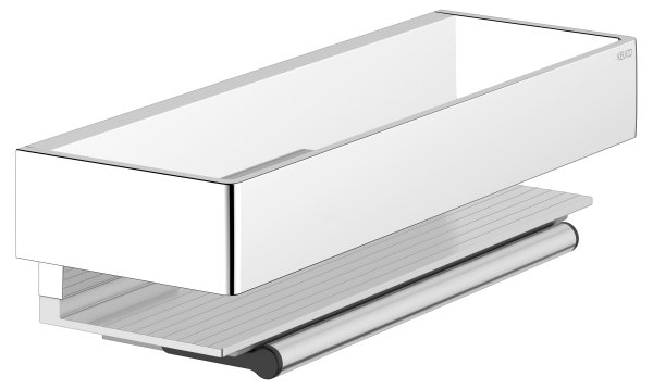 Keuco Edition 11 Shower Basket with Glass Wiper - Chrome