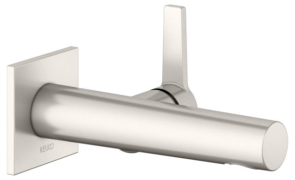 Keuco Edition 11 Single Lever Mixer for Wall Mounting Extension 165mm - Brushed Nickel