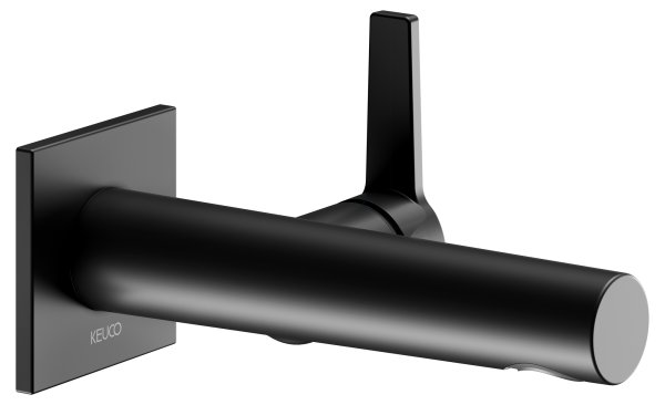 Keuco Edition 11 Single Lever Mixer for Wall Mounting Extension 165mm - Matt Black