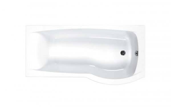 Carron Delta 1600 x 700/800mm Right Hand Acrylic Shower Bath