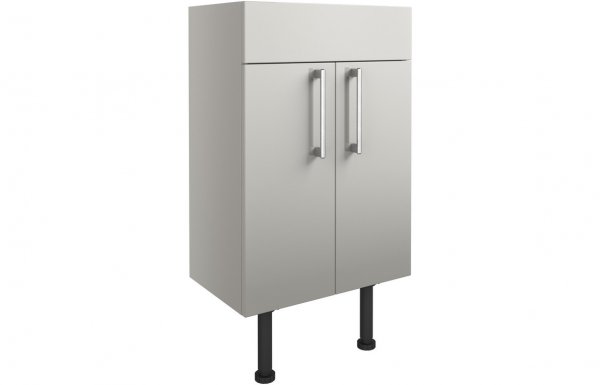 Purity Collection Aurora 500mm Basin Unit - Light Grey Gloss