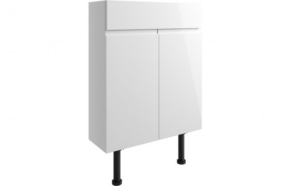 Purity Collection Valento 600mm Slim Basin Unit - White Gloss