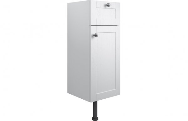 Purity Collection Belinda 300mm 1 Drawer 1 Door Base Unit - Satin White Ash