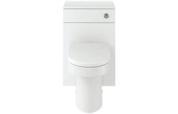 Purity Collection Visio 500mm Toilet Unit & BTW Pan Pack - White Gloss