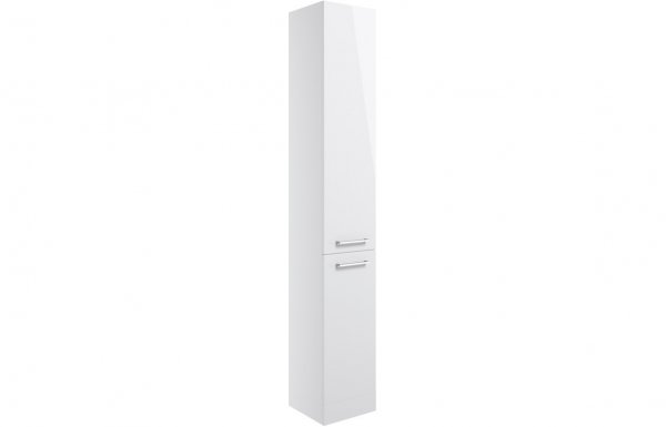 Purity Collection Verona 350mm Floor Standing 2 Door Tall Unit - White Gloss
