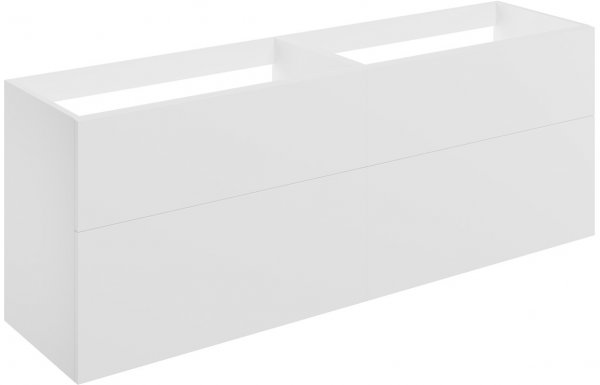 Purity Collection Statura 1180mm Wall Hung 4 Drawer Basin Unit (No Top) - Matt White