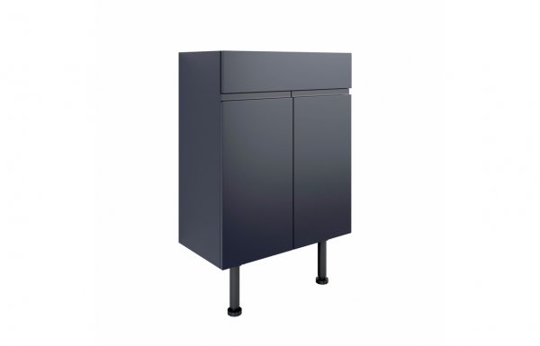 Purity Collection Valento 600mm Basin Unit - Matt Indigo Blue