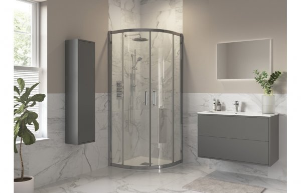 Purity Collection Icona 900x900mm 2 Door Quadrant - Chrome