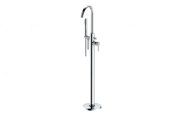 Purity Collection Etna Floor Standing Bath/Shower Mixer - Chrome