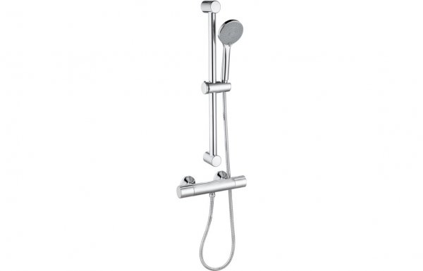 Purity Collection Gaia Cool-Touch Thermostatic Bar Mixer Shower - Chrome