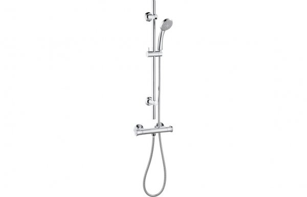 Purity Collection Neptune Thermostatic Bar Mixer Shower - Chrome