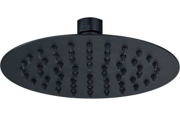 Purity Collection 200mm Round Showerhead - Matt Black