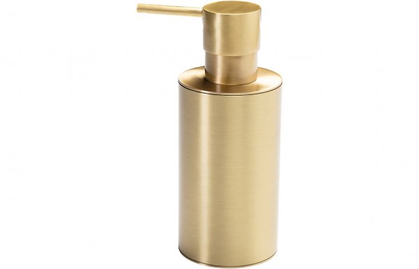 Purity Collection Martino Wall Mounted Soap Dispenser - Brushed Brass