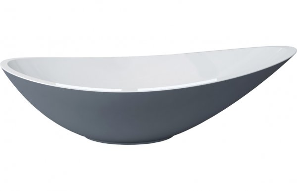 Purity Collection Ambrosial 564x323mm 0 Tap Hole Resin Washbowl - Grey