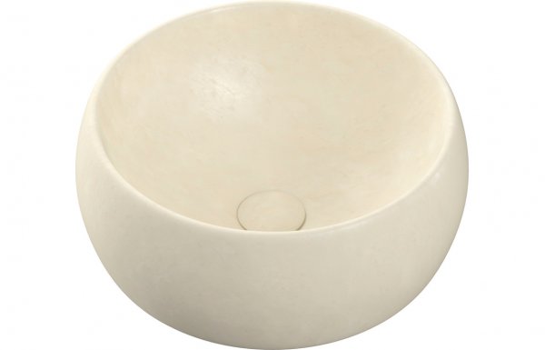 Purity Collection Serene 400mm Ceramic Washbowl - Stone Effect